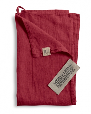 Geschirrtuch von LovelyLinen in cabernet-red