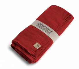 Leinentischdecke LOVELY real red Lovely Linen