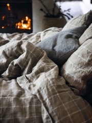 Leinen Bettbezug Check Lovely Linen _Petit Pont Leinen Bettbezug Check Lovely Linen _Petit Pont