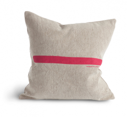 Zierkissen-roter-Streifen Zierkissen-roter-Streifen