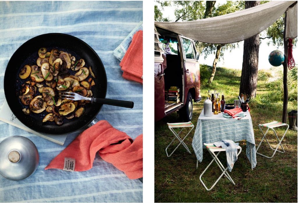 leinentischdecke natur