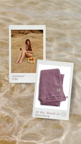 Das Badehandtuch Sören aus Naturleinen in Hamburg